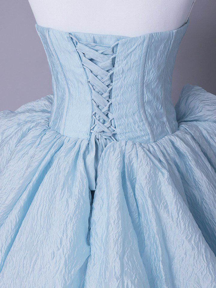 vanityME.couture. バニティミークチュール Ciel Rose Couture シエル・ローズ・クチュール ロングドレス バースデー ブルー 水色 薔薇 プリンセス vctr-t-25081-3