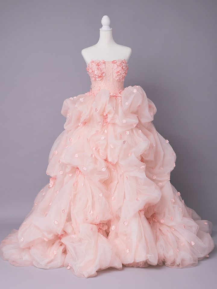 vanityME.couture. バニティミークチュール Rose Fleur Couture ローズ・フルール・クチュール ロングドレス ピンク 花柄 フラワー バースデー vctr-t-25082-2