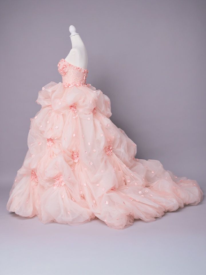 vanityME.couture. バニティミークチュール Rose Fleur Couture ローズ・フルール・クチュール ロングドレス ピンク 花柄 フラワー バースデー vctr-t-25082-2