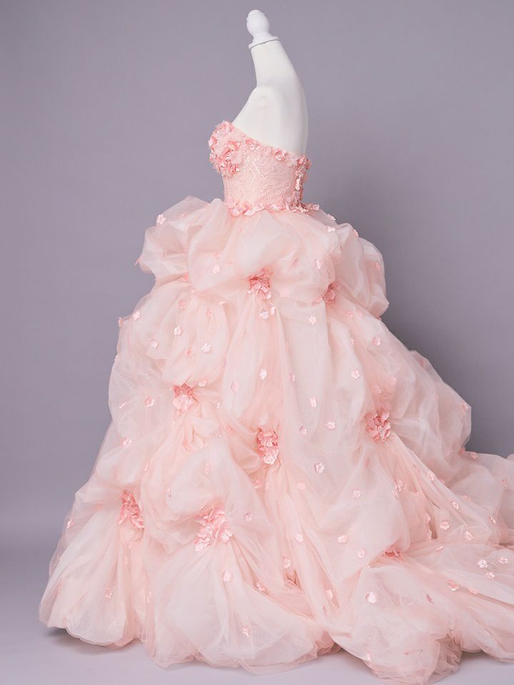 vanityME.couture. バニティミークチュール Rose Fleur Couture ローズ・フルール・クチュール ロングドレス ピンク 花柄 フラワー バースデー vctr-t-25082-2