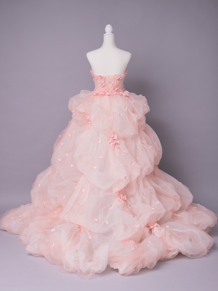 vanityME.couture. バニティミークチュール Rose Fleur Couture ローズ・フルール・クチュール ロングドレス ピンク 花柄 フラワー バースデー vctr-t-25082-2