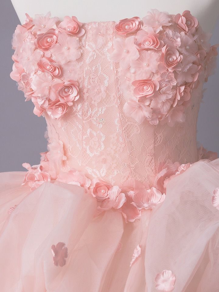 vanityME.couture. バニティミークチュール Rose Fleur Couture ローズ・フルール・クチュール ロングドレス ピンク 花柄 フラワー バースデー vctr-t-25082-2