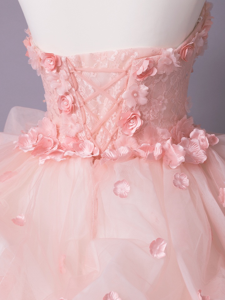 vanityME.couture. バニティミークチュール Rose Fleur Couture ローズ・フルール・クチュール ロングドレス ピンク 花柄 フラワー バースデー vctr-t-25082-2