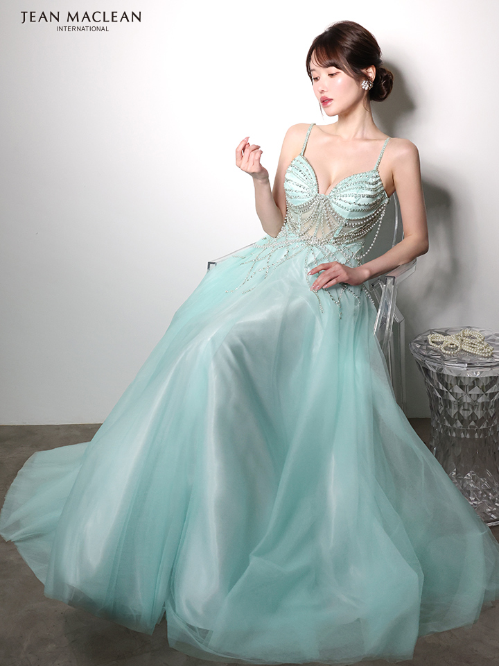 JEAN MACLEAN ジャンマクレーン シャンデリアビジュー/ジュエリー/パールチェーン/姫/ロングドレス  ja51004-c