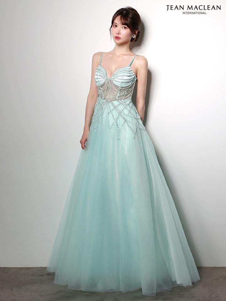 JEAN MACLEAN ジャンマクレーン シャンデリアビジュー/ジュエリー/パールチェーン/姫/ロングドレス  ja51004-c