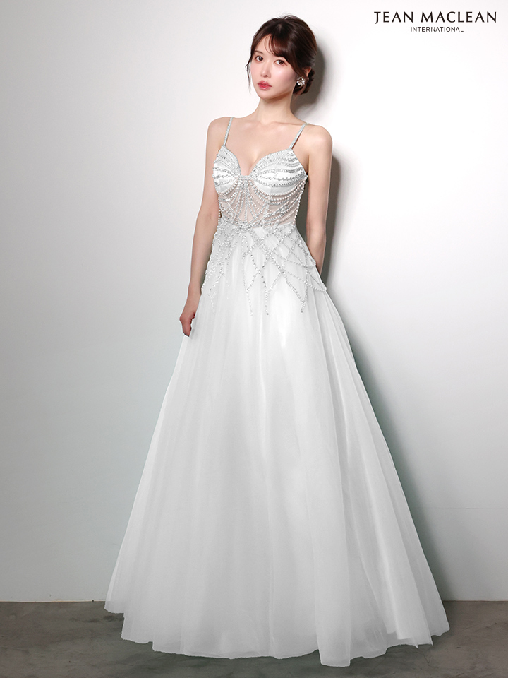 JEAN MACLEAN ジャンマクレーン シャンデリアビジュー/ジュエリー/パールチェーン/姫/ロングドレス  ja51004-c