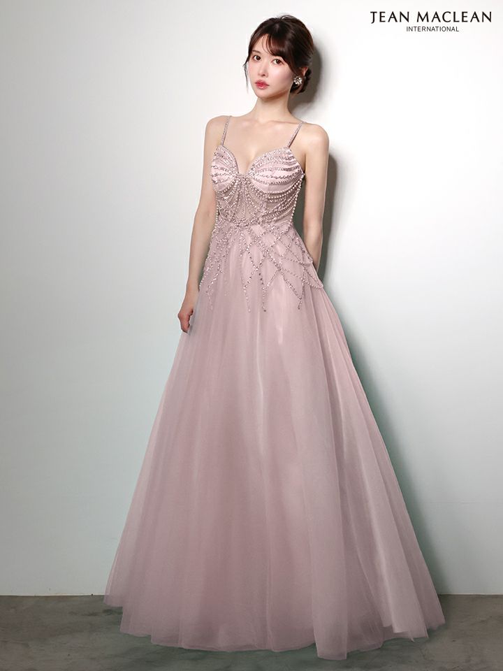 JEAN MACLEAN ジャンマクレーン シャンデリアビジュー/ジュエリー/パールチェーン/姫/ロングドレス  ja51004-c