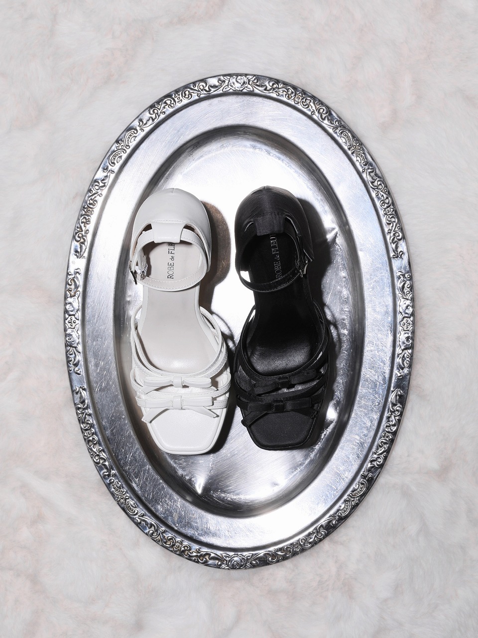 ROBE de FLEURS ローブドフルール ストームアンクルストラッププラットフォームサンダル【ヒール15cm】 sh105