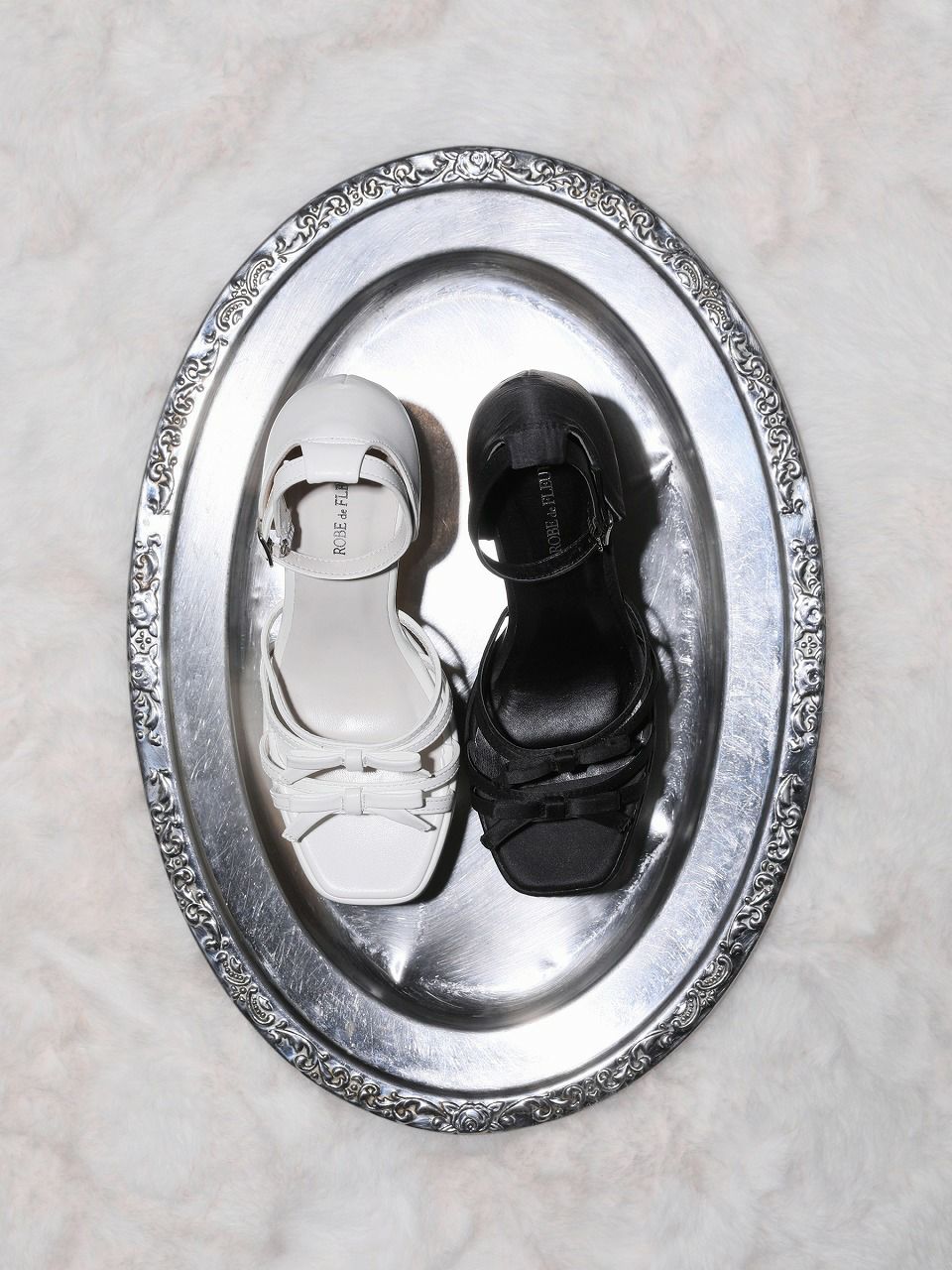 ROBE de FLEURS ローブドフルール ストームアンクルストラッププラットフォームサンダル【ヒール15cm】 sh105