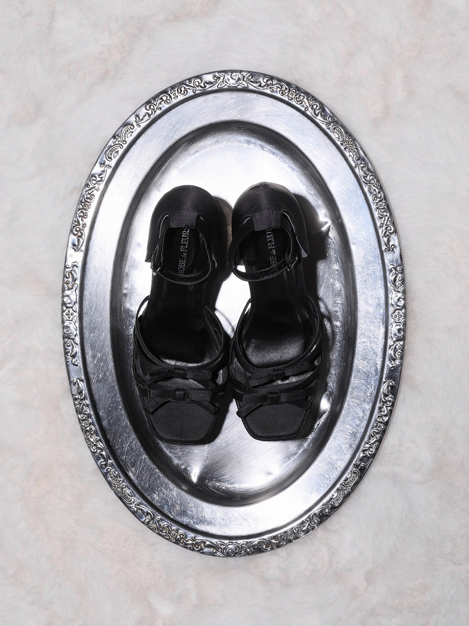 ROBE de FLEURS ローブドフルール ストームアンクルストラッププラットフォームサンダル【ヒール15cm】 sh105