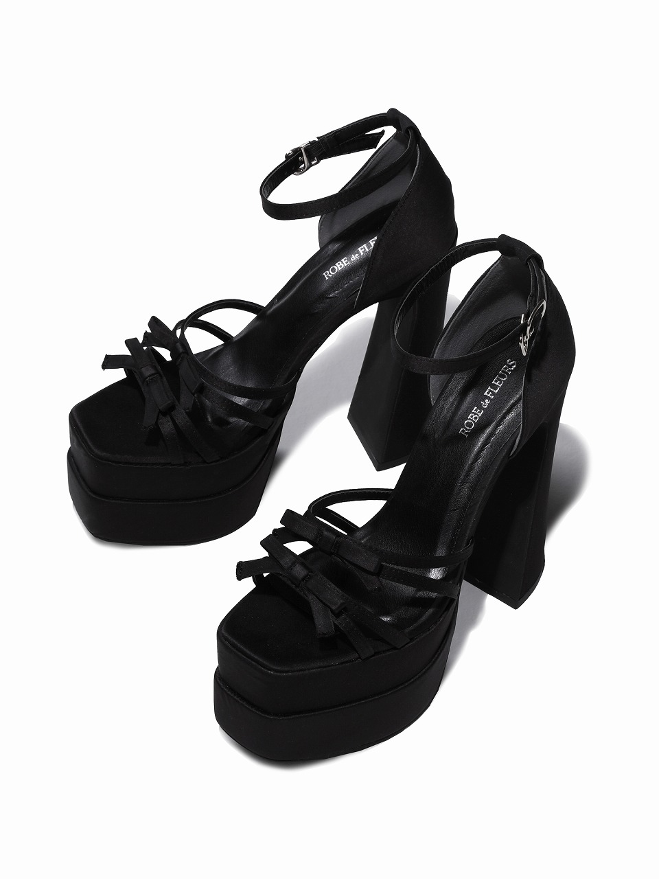 ROBE de FLEURS ローブドフルール ストームアンクルストラッププラットフォームサンダル【ヒール15cm】 sh105
