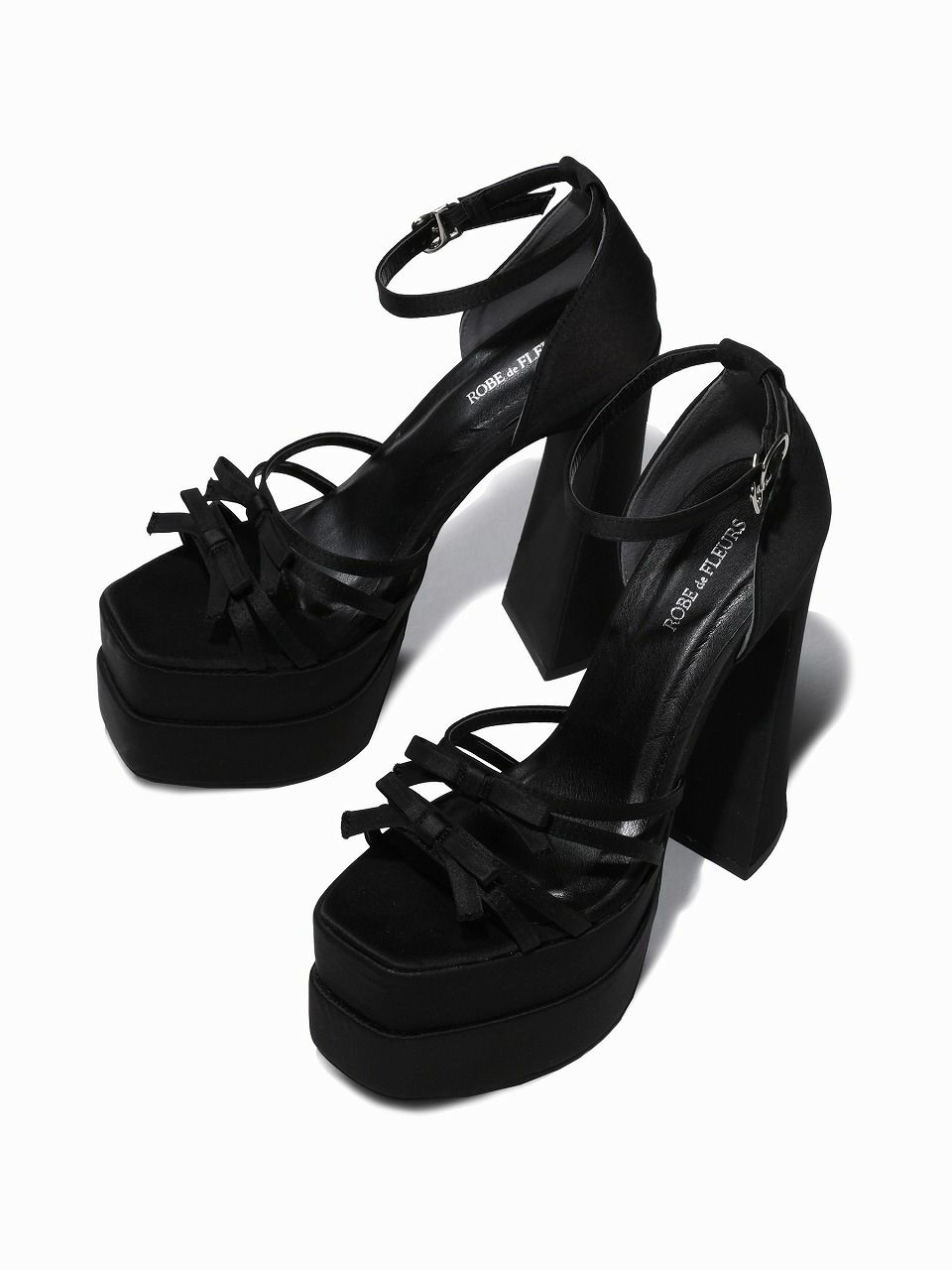 ROBE de FLEURS ローブドフルール ストームアンクルストラッププラットフォームサンダル【ヒール15cm】 sh105