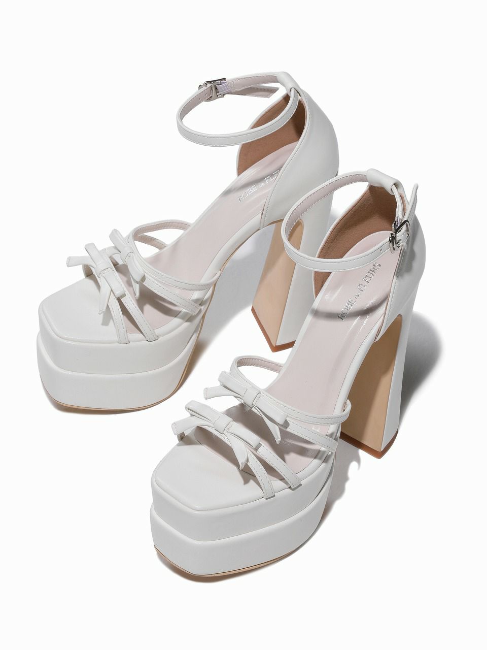 ROBE de FLEURS ローブドフルール ストームアンクルストラッププラットフォームサンダル【ヒール15cm】 sh105