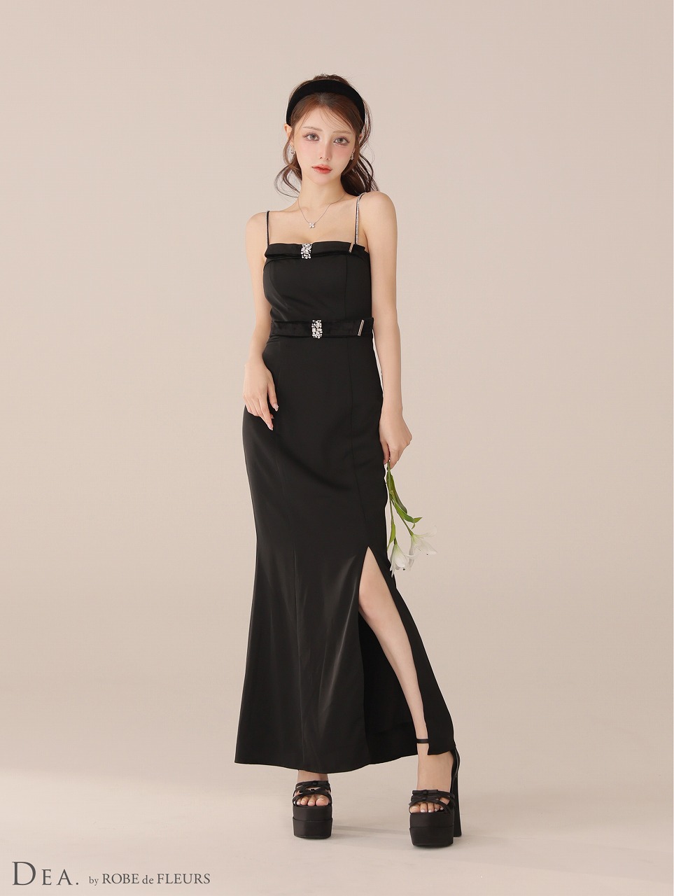 ROBE de FLEURS ローブドフルール ストームアンクルストラッププラットフォームサンダル【ヒール15cm】 sh105