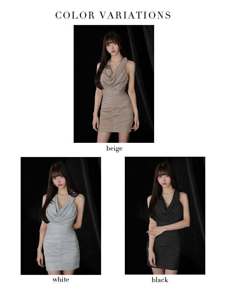 Glossy ローブドフルールグロッシー 【XSサイズあり】 ラメニットカウルネックシャーリングノースリーブタイトキャバドレス gl3967