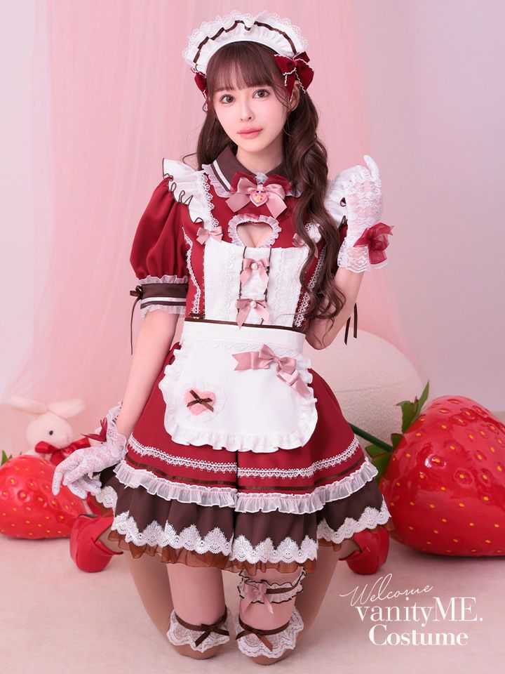 【10点セット】Malymoon マリームーン ハートインメルティリボンメイド [レッド] mlcs25151