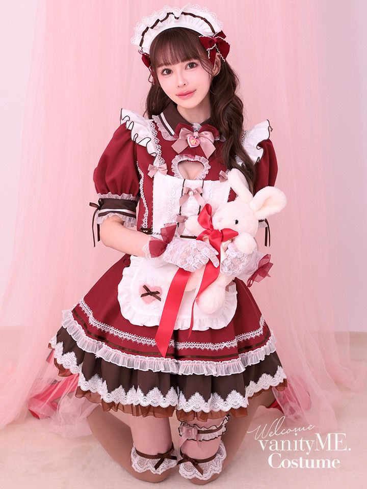 【10点セット】Malymoon マリームーン ハートインメルティリボンメイド [レッド] mlcs25151