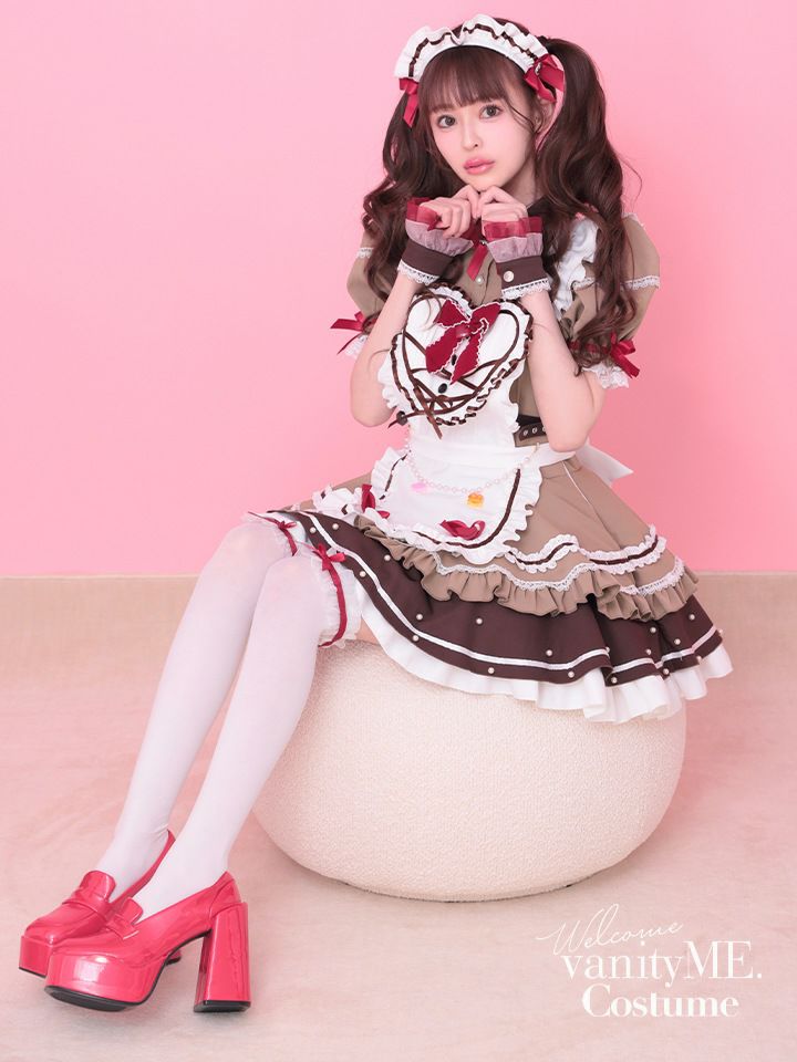 【10点セット】Malymoon マリームーン ホイップショコラリボンメイド [ブラウン] mlcs25167