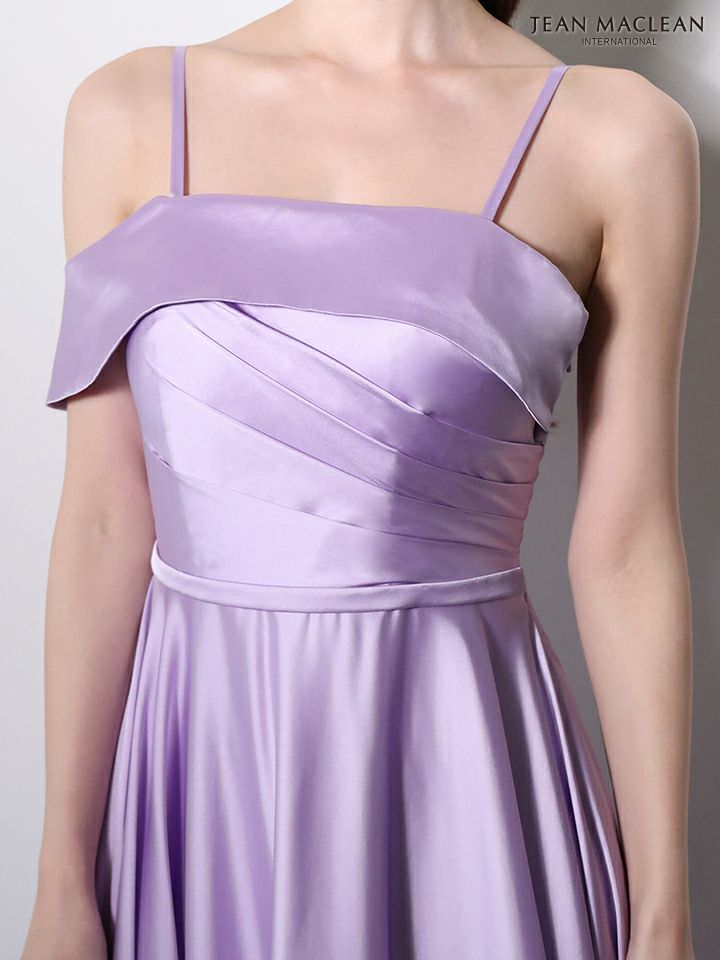 JEAN MACLEAN ジャンマクレーン エレガントサテン/ワンカラー/オフショル/シンプル/Aライン/ロングドレス  ja61033