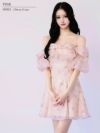 AngelR エンジェルアール 花柄シフォンオフショル2WAYフリルフレアマイクロミニドレス ar26802