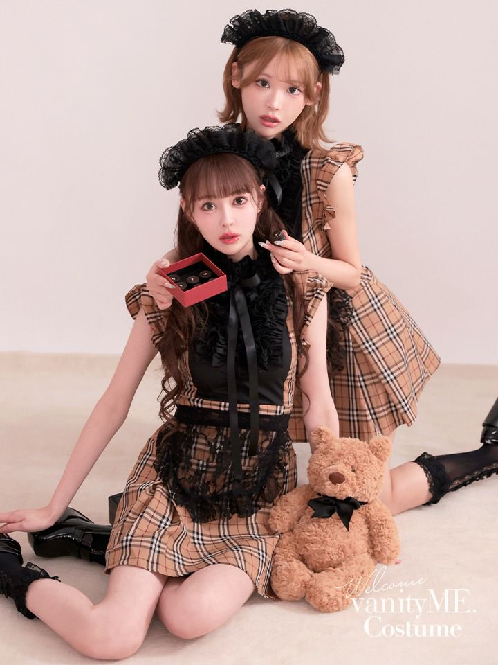 【3点セット】メルティショコラ・チェックメイド キャメルチェック vcsmd-25085