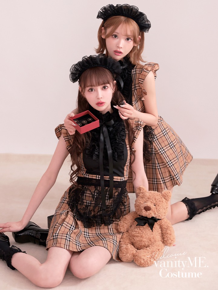 【3点セット】メルティショコラ・チェックメイド キャメルチェック vcsmd-25085