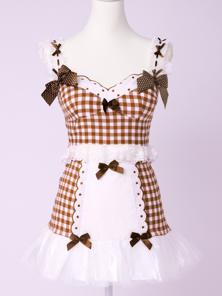 【3点セット】いちごたるとメイドちゃん チョコレートソースがけ [レッド/ブラウン] vcsmd-250839