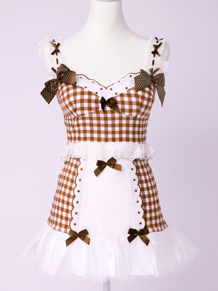 【3点セット】いちごたるとメイドちゃん チョコレートソースがけ [レッド/ブラウン] vcsmd-250839