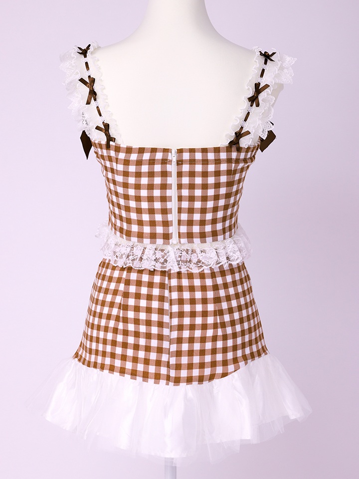 【3点セット】いちごたるとメイドちゃん チョコレートソースがけ [レッド/ブラウン] vcsmd-250839