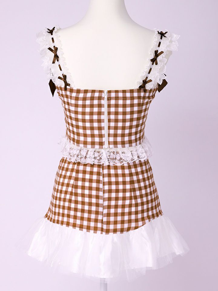 【3点セット】いちごたるとメイドちゃん チョコレートソースがけ [レッド/ブラウン] vcsmd-250839