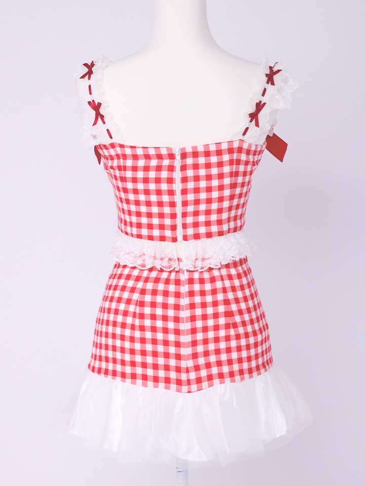 【3点セット】いちごたるとメイドちゃん チョコレートソースがけ [レッド/ブラウン] vcsmd-250839