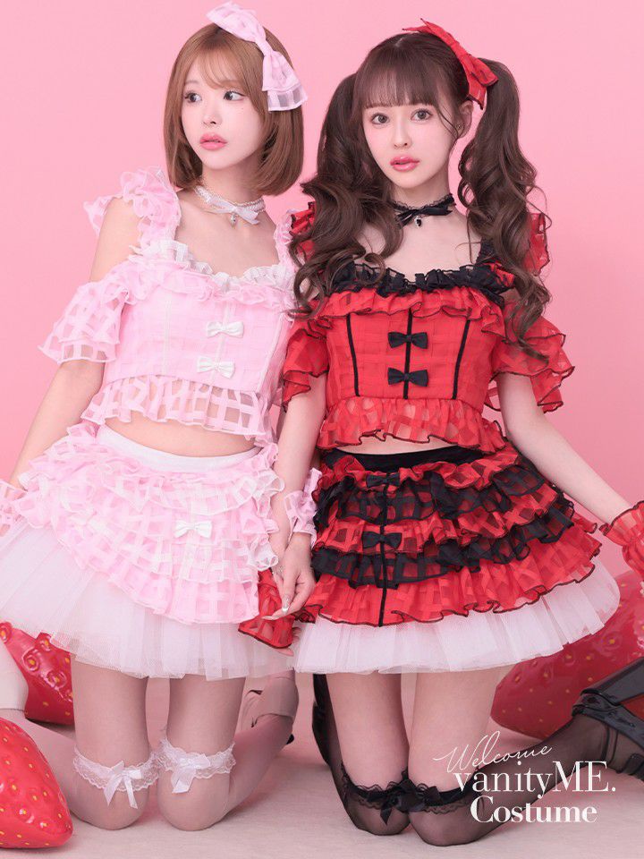 【4点セット】vanityME. × MIYANISHIYAMA スペシャルストロベリーチョコ  [レッド/ピンク] vcsmd-250850