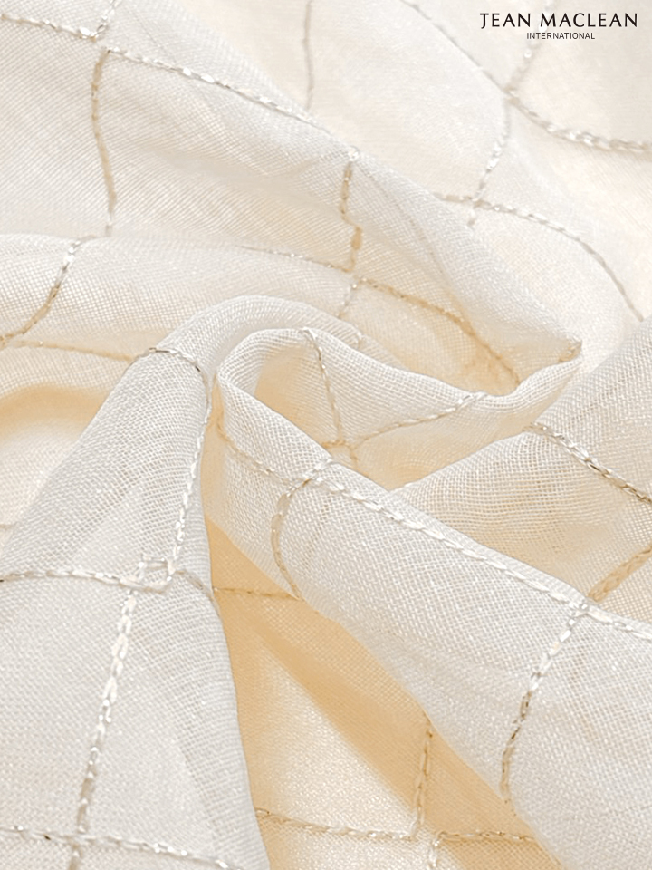 JEAN MACLEAN ジャンマクレーン キルティング/リボンブローチ/パールビジュー/カットアウト/ミモレ丈/フレア/ミディアムドレス ワンピース ja51874