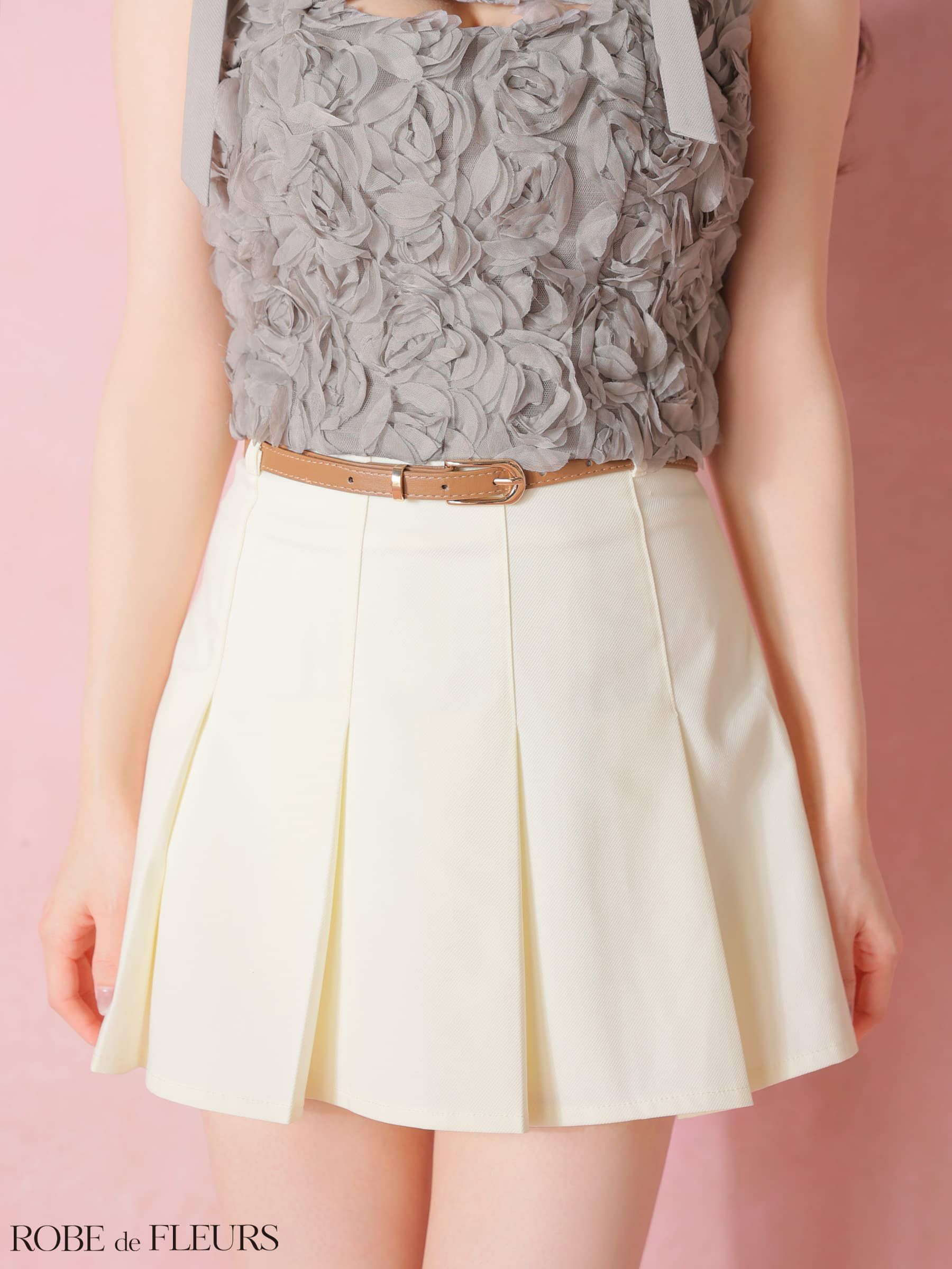 ROBE de FLEURS ローブドフルール 【XSサイズあり】 フラワーレースリボンセットアップミニキャバドレス fm4340-c