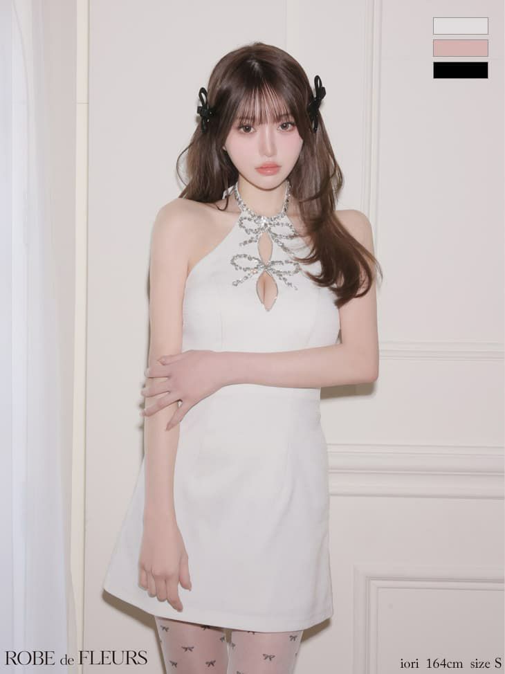 ROBE de FLEURS ローブドフルール 【XSサイズあり】フリルオフショル