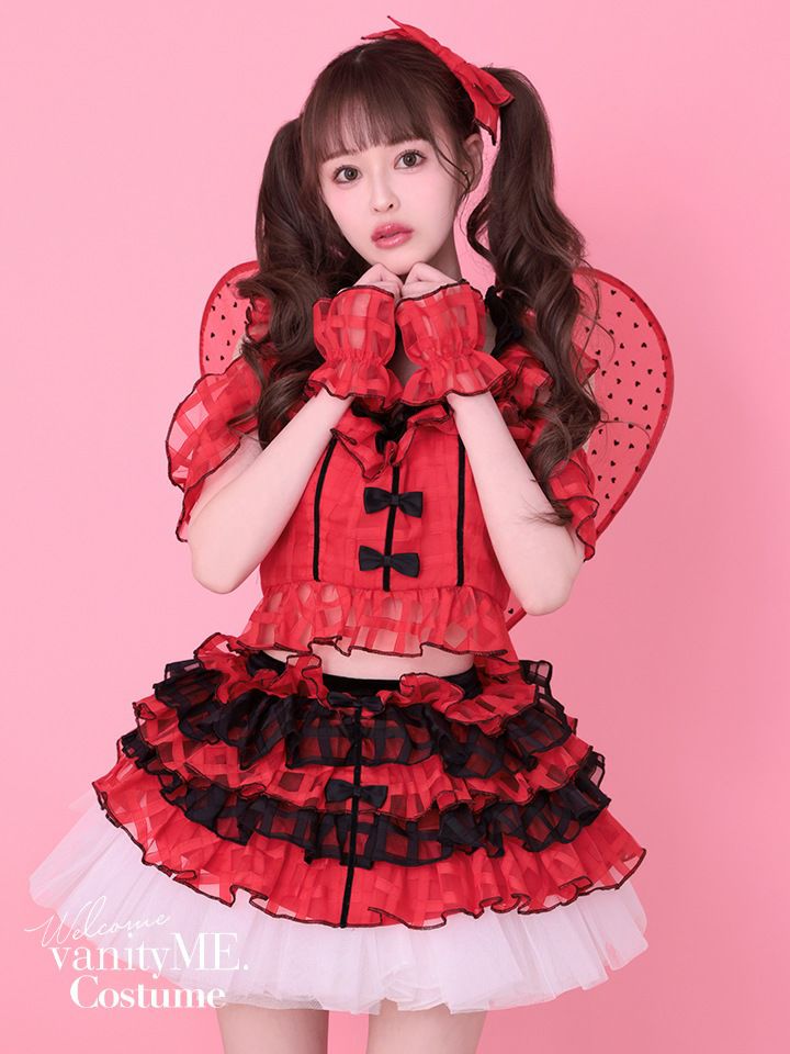 ハートウィング コスプレ小物 羽 [レッド×ブラック/レッド×レッド] vcsit-26001