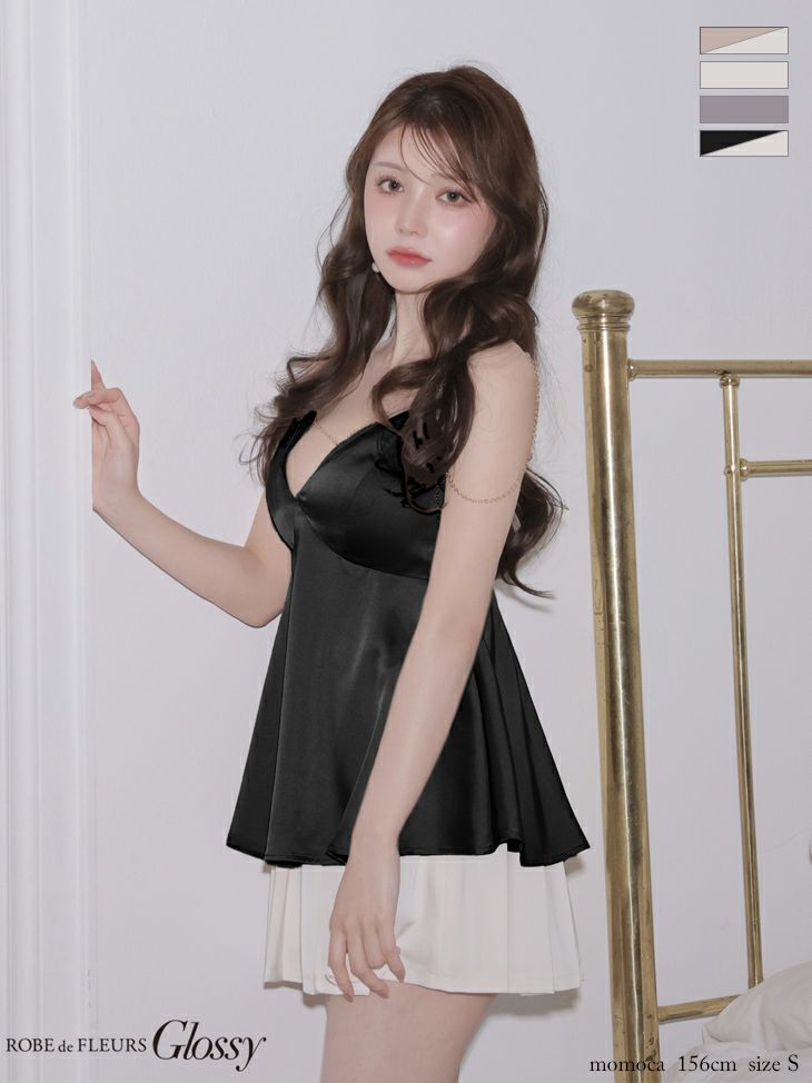 Brille プリエ ブラック ange de brille mini dress brille3760-2