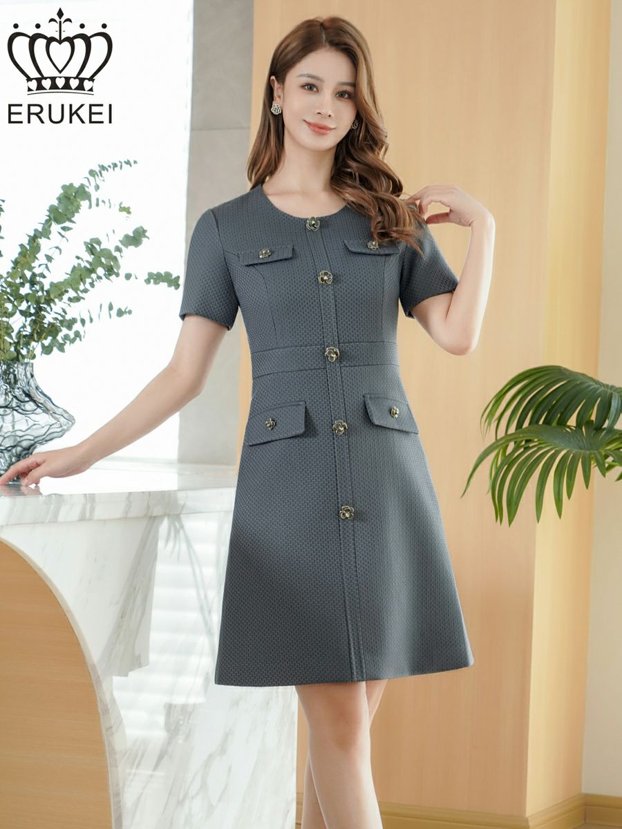 DEA. ディア バイ ローブドフルール ショルダーリボンドットフレア