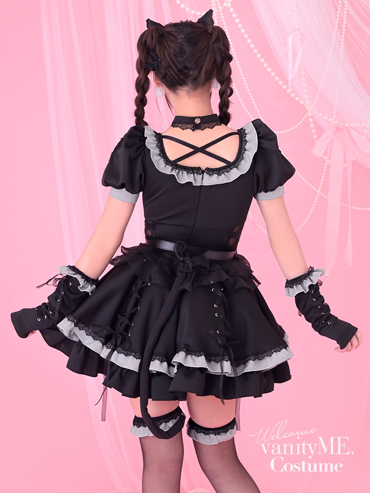 【10点セット】Malymoon マリームーン ティンクヴェールキャットメイド [ブラック/ホワイト] mlcs25132