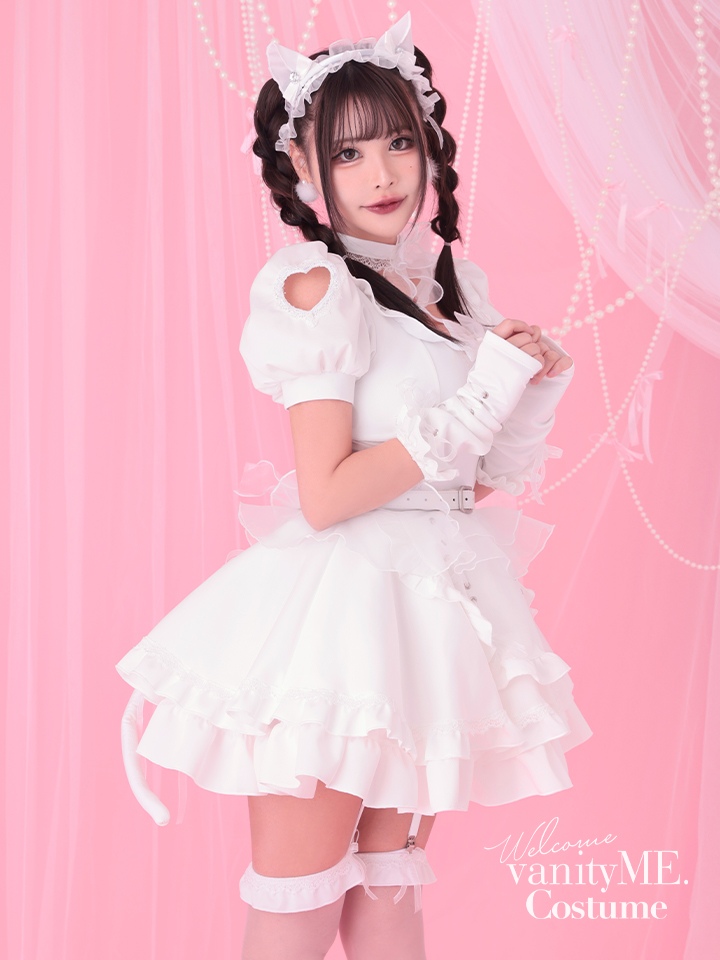 【10点セット】Malymoon マリームーン ティンクヴェールキャットメイド [ブラック/ホワイト] mlcs25132