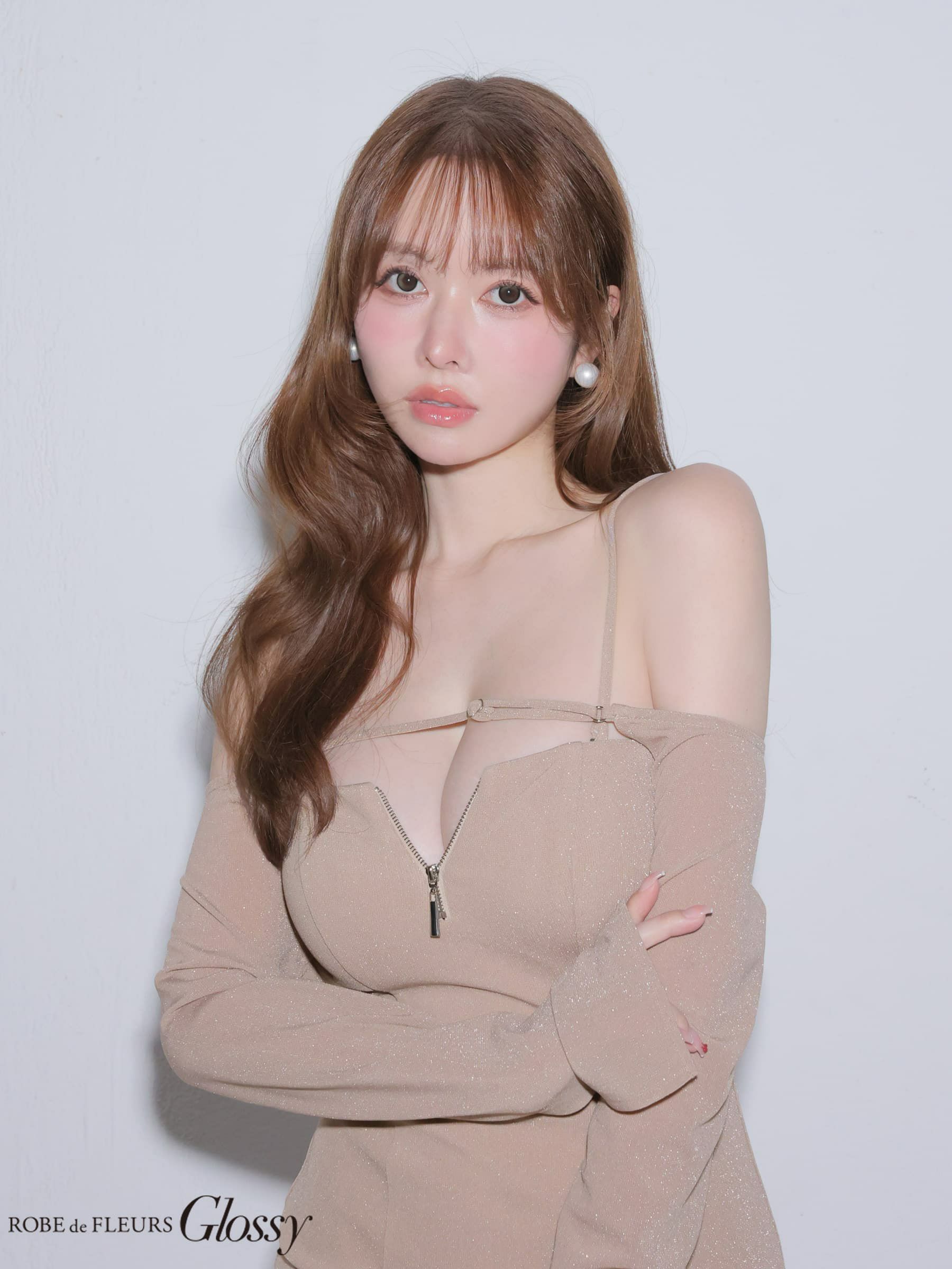 Glossy ローブドフルールグロッシー 【XSサイズあり】ラメニットボレロセットタイトミニキャバドレス gl4143-c