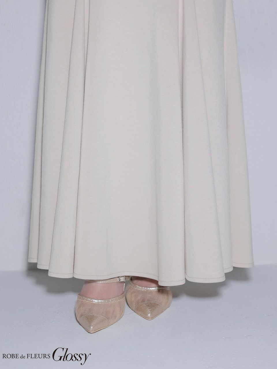 Glossy ローブドフルールグロッシー 【XS～Lサイズあり】シアードッキングフロントジップマーメイドロングキャバドレス gl4341